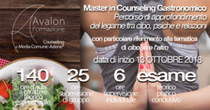 Master in counseling gastronomico - Avalon Counseling e Media-Comunic-Azione