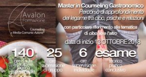 MASTER IN COUNSELING GASTRONOMICO IV EDIZIONE - Avalon Counseling e Media-Comunic-Azione